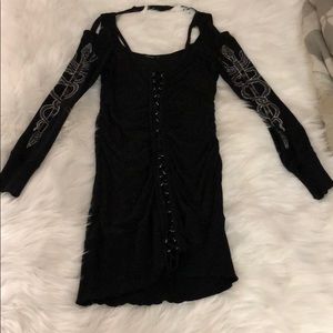 Salvage Dress Cold Shoulder Medium